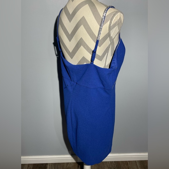 BCX Royal Blue Mini Dress with Silver Accents - Picture 5 of 11